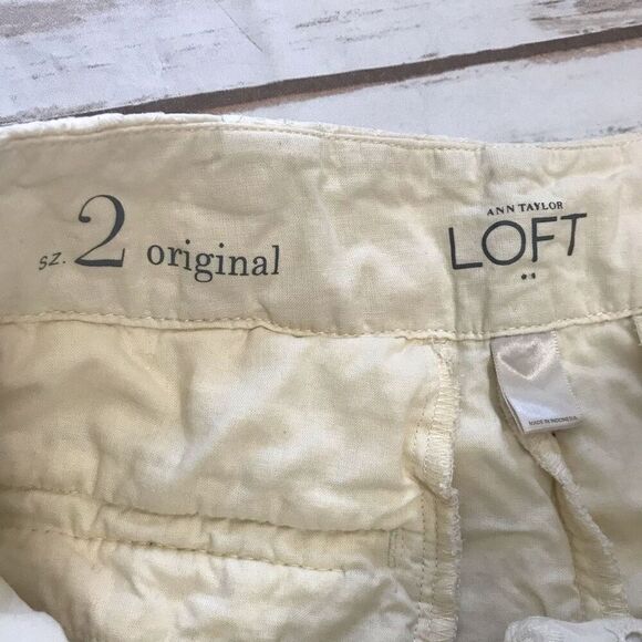 Ann Taylor LOFT Shorts Size 2 White Cream Eyelet - Picture 6 of 15